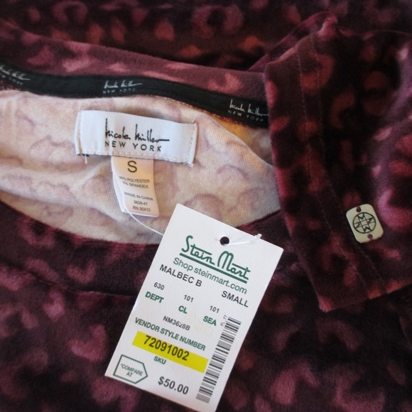 NWT - NICOLE MILLER super-soft top - sz S - $50.00 - Picture 2 of 3